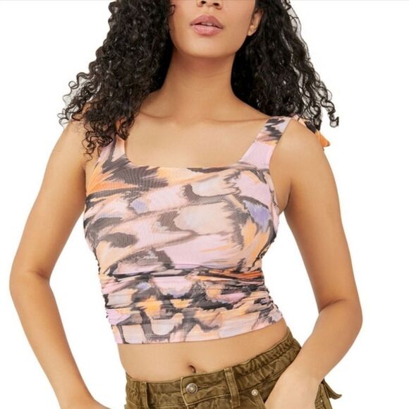 Free People Avenue Tank In Pink Combo - Picture 3 of 4